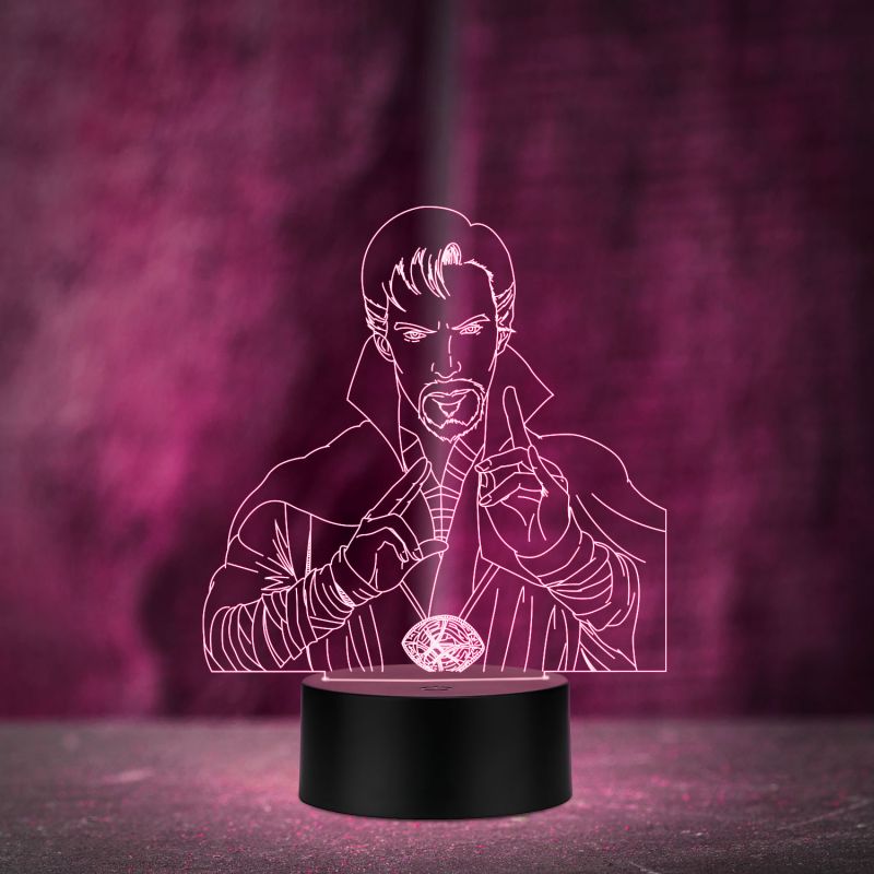 3D Illusion Doctor strange Led Night Lamp with multicolored Gift For Avengers Lover